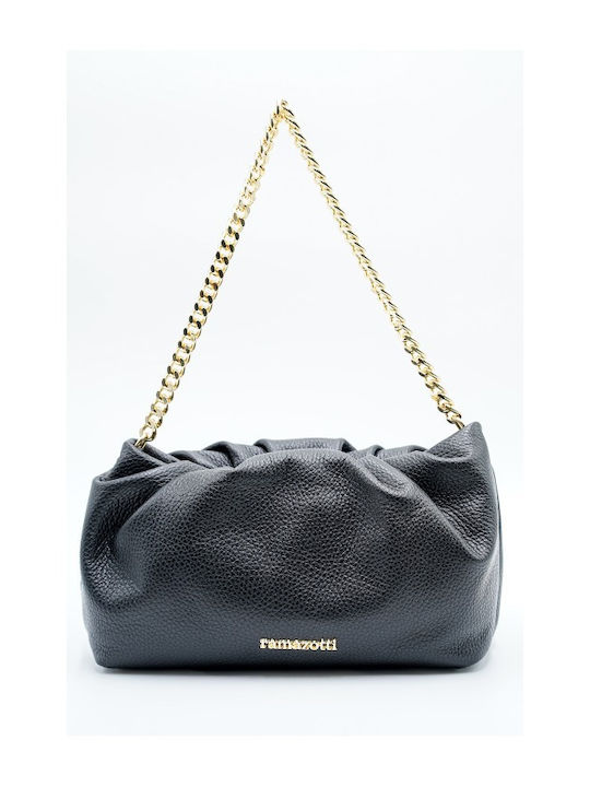 Ramazotti Leder Damen Tasche Schulter Schwarz