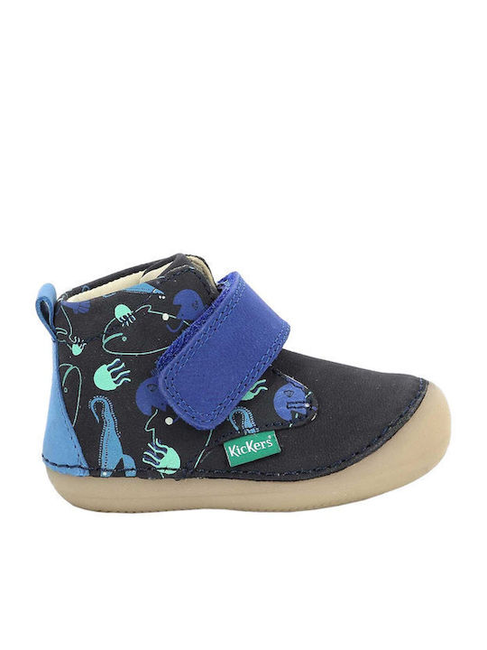 Kickers Δερμάτινα Παιδικά Μποτάκια με Σκρατς Na...