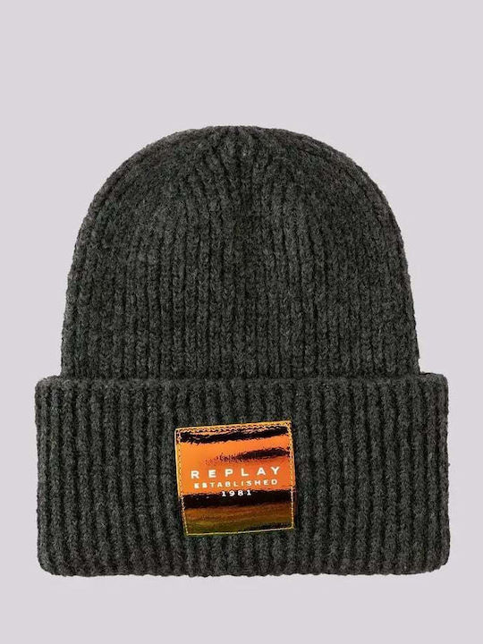 Beanie Unisex Σκούφος Πλεκτός σε Γκρι χρώμα