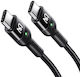 Mcdodo Geflochtenes USB 2.0 Kabel USB-C männlich - USB-C 60W PD Schwarz 1,8 m CA-7860