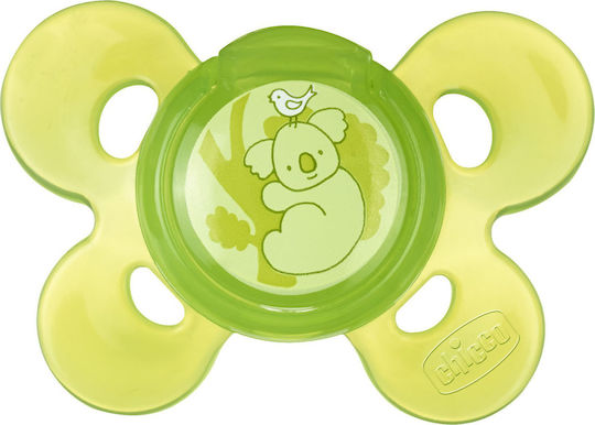 Chicco Physio Comfort Ортодонтски Биберон Силикон с Калъф Зелен за 12+ месеци