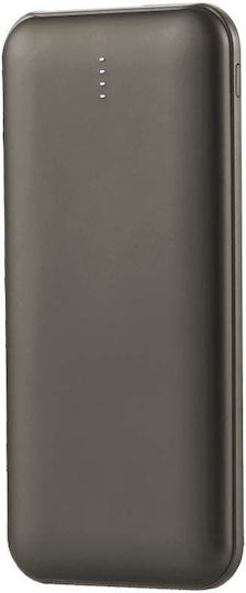 V-TAC VT-3527 Power Bank 10000mAh με 2 Θύρες USB-A Γκρι
