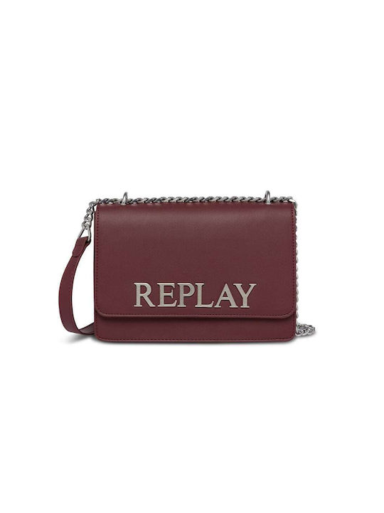 Replay Women's Crossbody Bag Burgundy