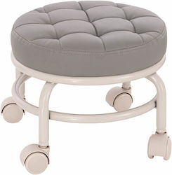 Comfort Style Wheeled Stool Gray