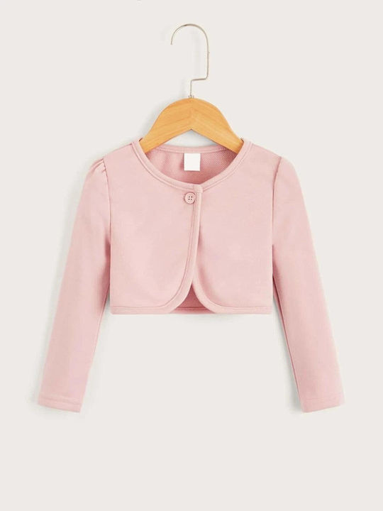 TakTakBaby Girls Bolero Jacket with Zipper Pink