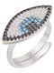 Kloxx Ring with Zircon made of Silver