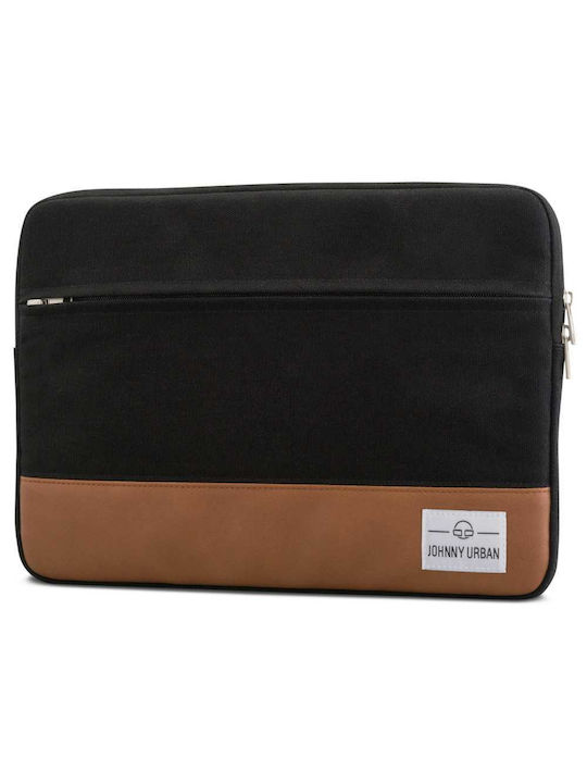 Johnny Urban Θήκη Laptop 14" Μαύρη SLEEVE-14-BLACK-BROWN