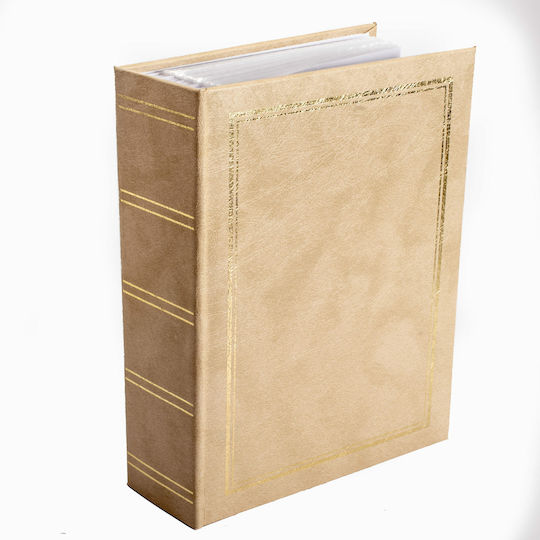 Album for 300 Photos Dimensions 10x15cm Beige 19x25cm