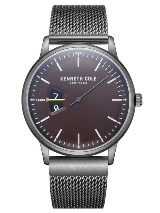 Kenneth Cole Gents Men's Watch 42mm Battery with Black Metal Bracelet