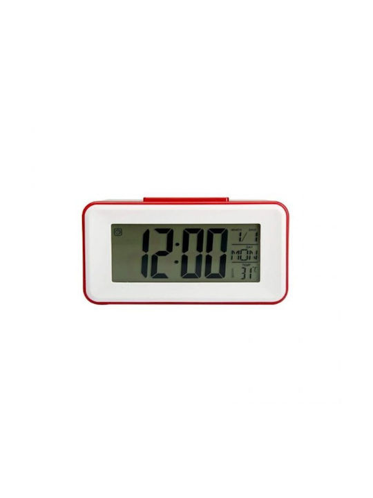 Ψηφιακό Ρολόι Επιτραπέζιο με Ξυπνητήρι Λευκό 200-00-46-442