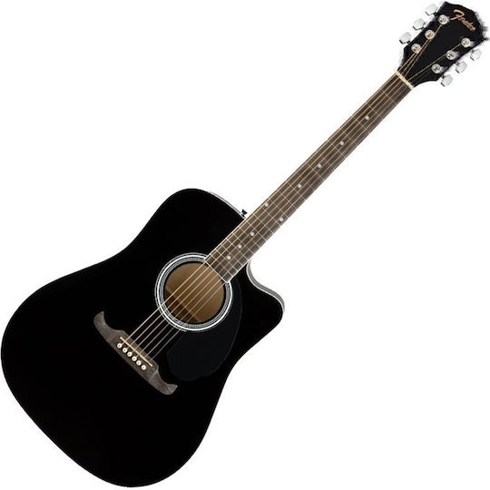 Fender Semi-acustic Chitară Fa-125ce Chitare acustice cu decupaj Negru