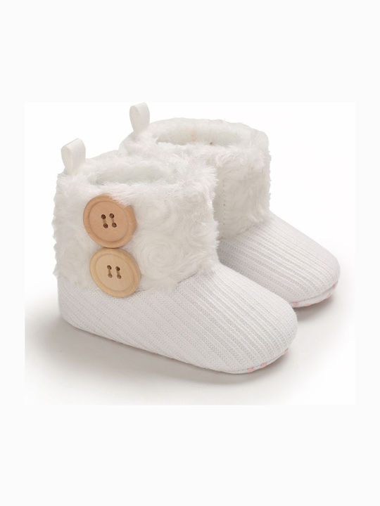 Babykids Baby Booties White