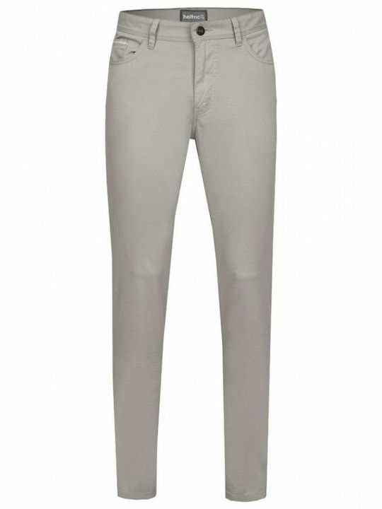 Hattric Trousers Chino Elastic in Slim Fit Brown