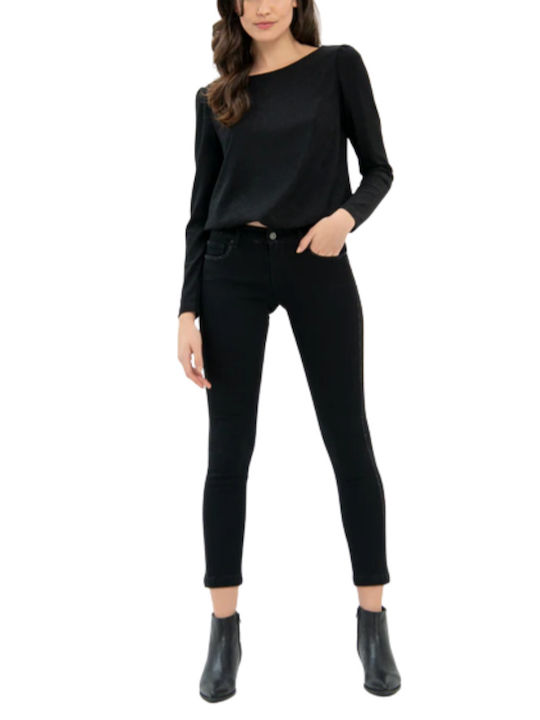 Fracomina Women's Jean Trousers in Skinny Fit Black