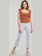 Nmsallie Hw Kick Damenjeans Schlaghose Weiß