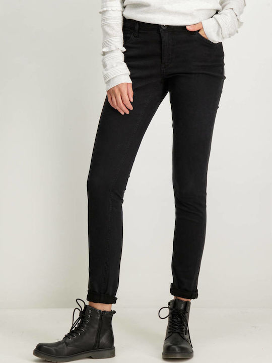 Garcia Jeans Γυναικείο Jean Παντελόνι σε Slim Εφαρμογή Μαύρο