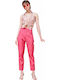 Dama Pantaloni Chino cu Croială Normală Fuchsia