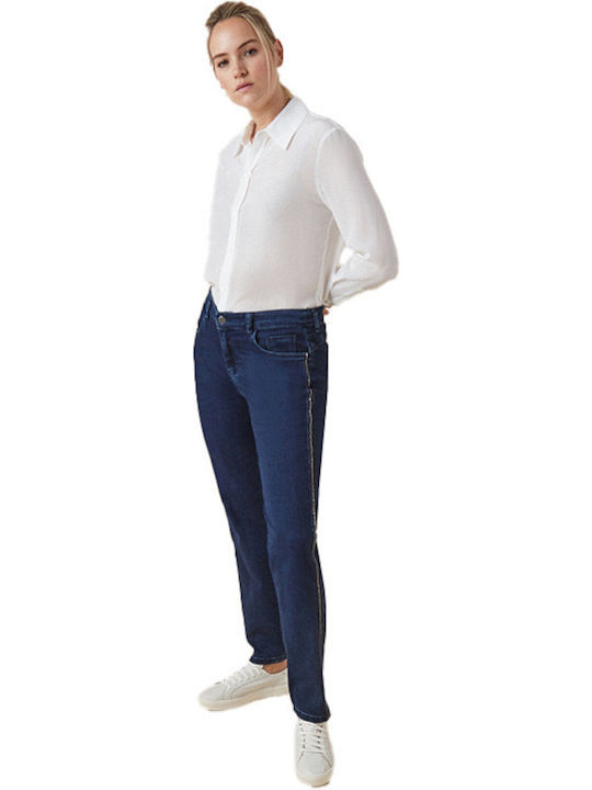Elena Miro Crystals On Trims Women's Jean Pants Push Up