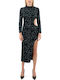 Midi Evening Dress Black
