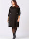 Midi Kleid Schwarz