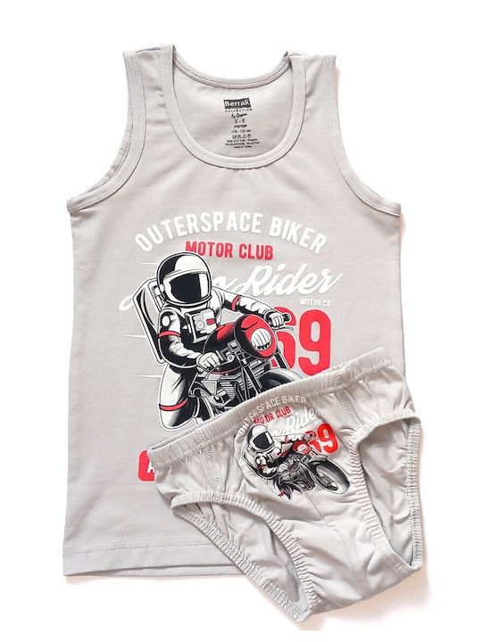 Berrak Kids Tank Tops Set Gray