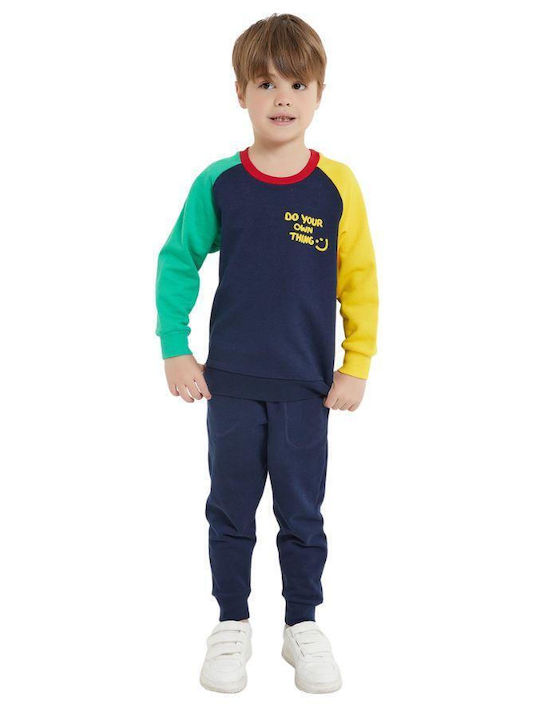 Roly Poly Kids Sweatpants Set Navy Blue 2pcs