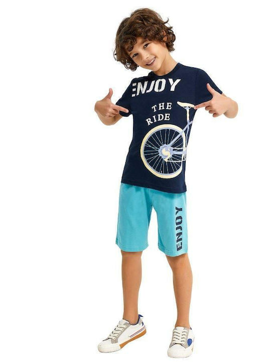 Roly Poly Kids Clothing Set with Shorts Navy Blue 2 Pieces