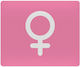 Koupakoupa Female Mouse Pad (230mm) Pink KP_11365 Mouse Pads