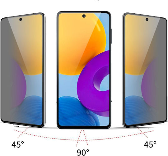 Antispy 0.3mm Full Glue Privacy Full Face Tempered Glass Black (Galaxy A53)