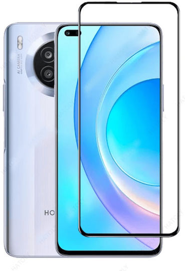 Full Glue Tempered Glass Μαύρο (Huawei Nova Y90)