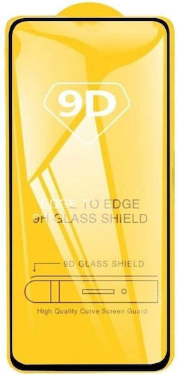 9D Vollkleber Vollflächig gehärtetes Glas Schwarz (Poco X3 GT)
