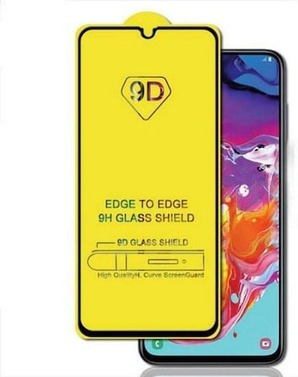 9D Full Glue Full Face Tempered Glass Μαύρο (Samsung Galaxy A12)