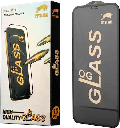 Full Glue Full Face Tempered Glass Black (Realme C11 2021)