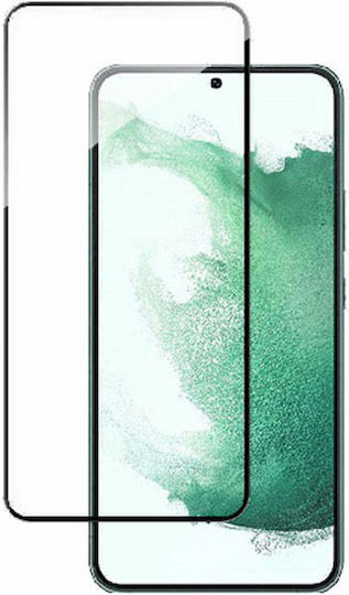 Vollflächig gehärtetes Glas Schwarz (Galaxy S22 5G)