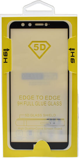 Glass 5D Full Face Tempered Glass Μαύρο (Honor 9 Lite)