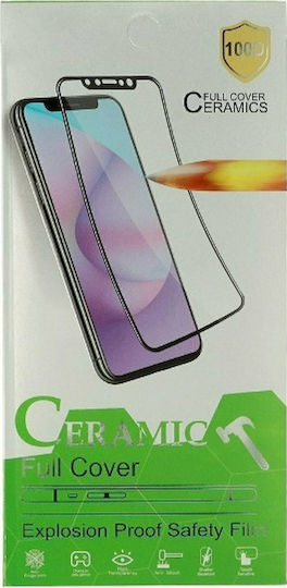 Shield 9h Ceramic Full Face Tempered Glass Black (Huawei P40 Lite)