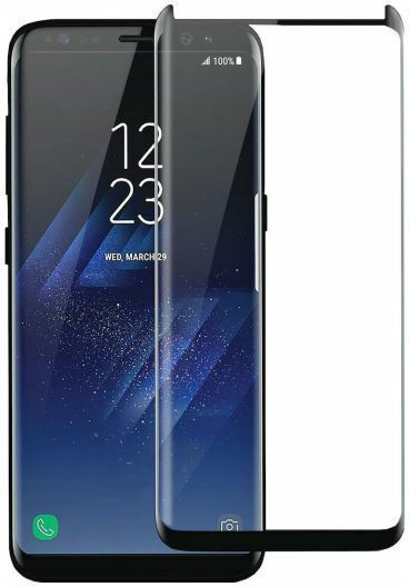 Frame 5D Adeziv complet Full Face Tempered Glass Negru (Galaxy S9)
