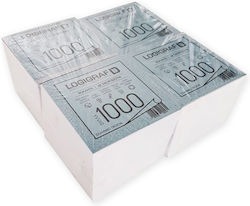 Logigraf Blocnotes În Cub Alb 9x9cm Set 4 Bucăți
