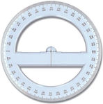 Plastic Transparent Protractor 15cm