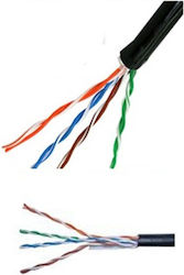 Datacomm 11109123 F/FTP Cat.5e Καλώδιο Ethernet 1m Μαύρο