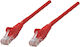 Intellinet U/UTP Cat.5e (Gigabit) Καλώδιο Δικτύου Ethernet 0.25m Κόκκινο