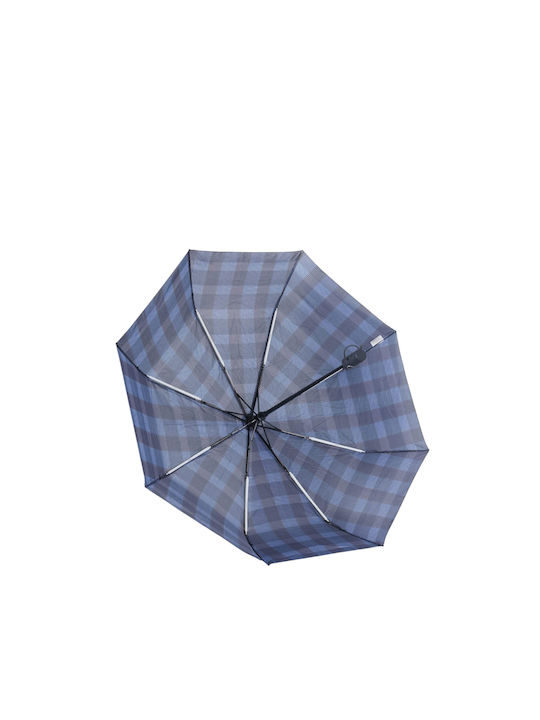 Windproof Automatic Umbrella Compact Blue