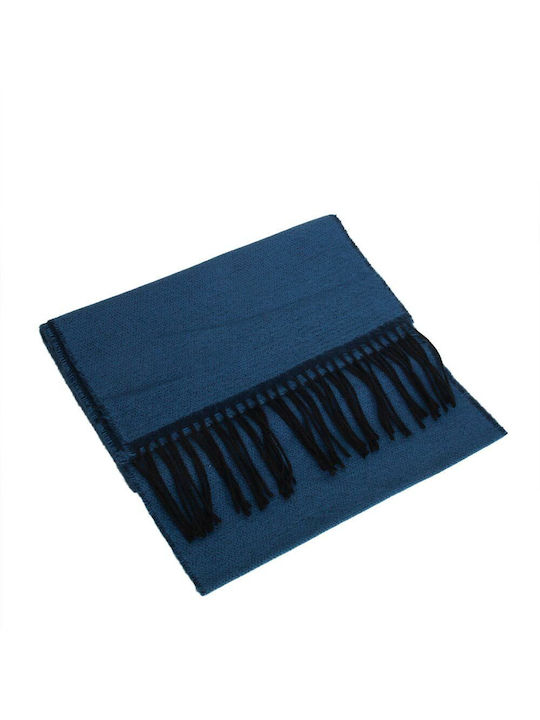 Men's Wool Scarf Navy Blue