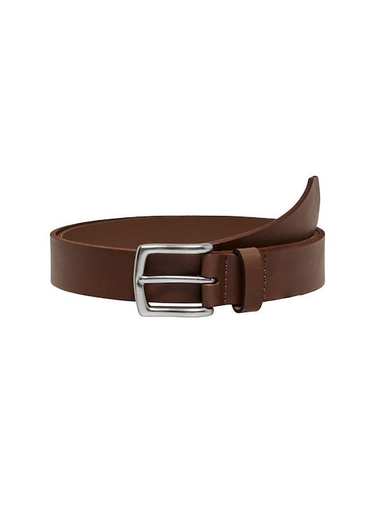 Only & Sons Men's Leather Belt Brown