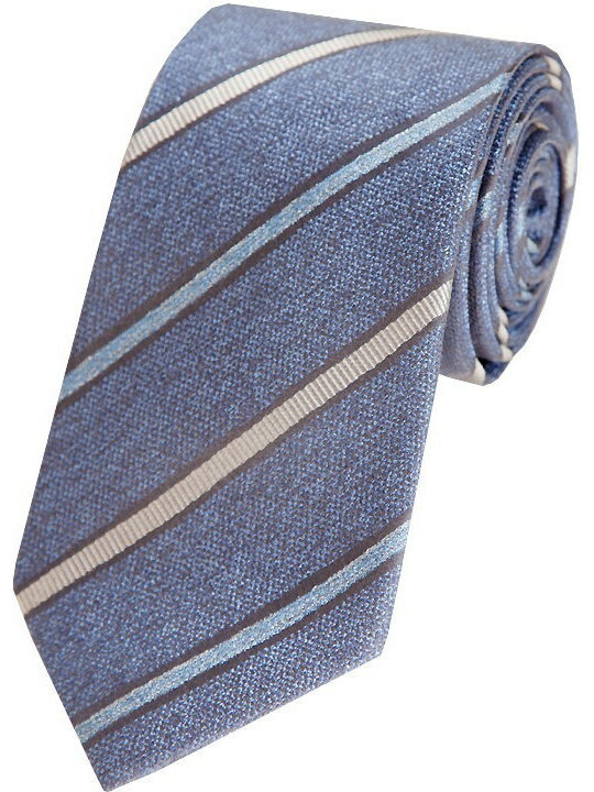 Epic Ties Ανδρική Γραβάτα Μεταξωτή με Σχέδια σε Μπλε Χρώμα