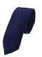 Wool Men's Tie Knitted Printed Blue