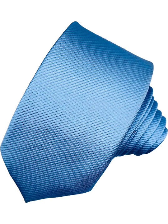Herren Krawatte Monochrom in Hellblau Farbe