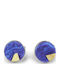 TmWood Cufflinks from Steel in Blue Color