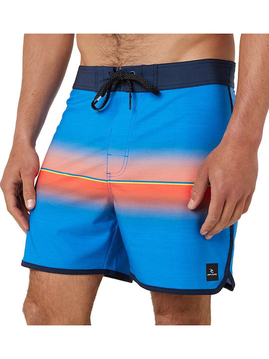 Mirage Retro Mama Herren Badebekleidung Shorts Blau Gestreift