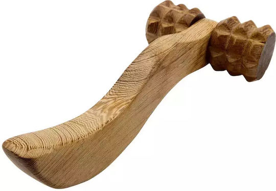 Ancient Wisdom Ξύλινο Roller Μασάζ για τα Χέρια Καφέ